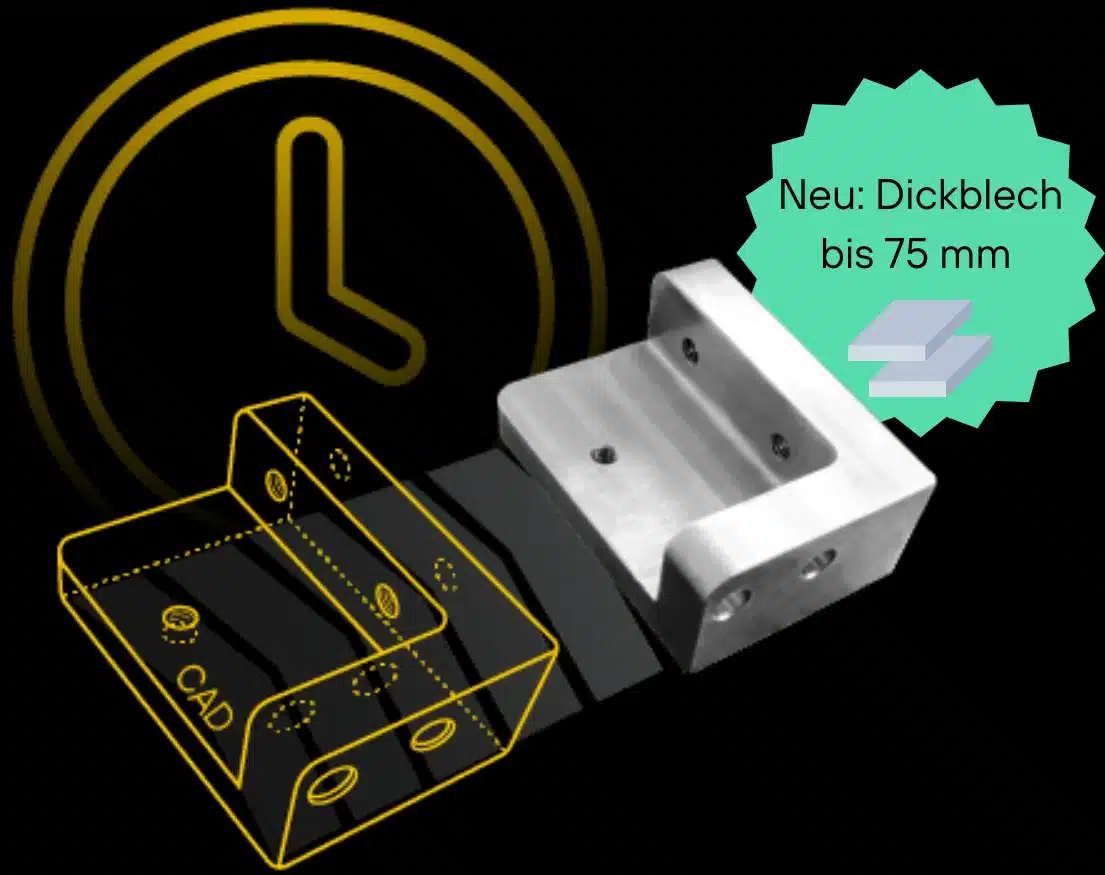Neu: Bestellen Sie bei Laserhub Dickblech bis 75 mm Neu: Bestellen Sie bei Laserhub Dickblech bis 75 mm